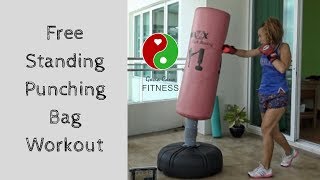 Free Standing Punching Bag Workout [upl. by Ambler]