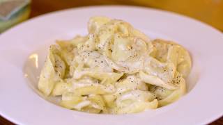 Tortellini in a Creamy Parmesan Sauce Recipe Just 3 Ingredients [upl. by Alecia942]