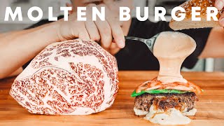 CheeseStuffed Wagyu Burger [upl. by Girand]