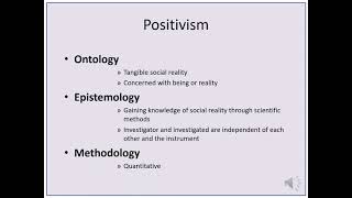 Research Paradigms  Philosophy of Research [upl. by Schlenger]