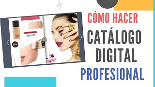 📦Cómo HACER un CATALOGO digital PROFESIONAL Moderno Interactivo [upl. by Tiga366]