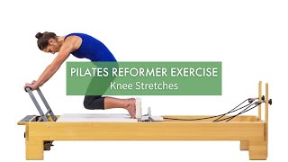 Pilates Reformer Exercise Knee Stretches  Pilates Anytime [upl. by Lampert]