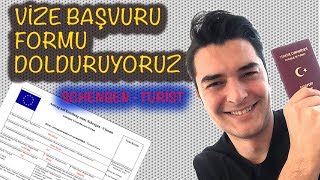 ALMANYA VİZE BAŞVURU FORMU Schengen Vizesi Form Doldurma [upl. by Dex]