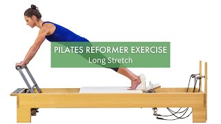 Pilates Reformer Exercise Long Stretch  Pilates Anytime [upl. by Azral832]