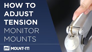 How to Counterbalance and Adjust the Tension on your Spring Monitor Arm Mount [upl. by Darooge370]