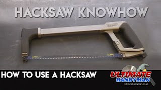 How to use a hacksaw [upl. by Roice]