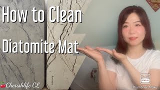 HOW TO CLEAN DIATOMITE MAT  🍒CherishlifeCL [upl. by Sylvester]