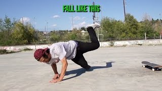 HOW TO CORRECTLY FALL IN SKATEBOARDING [upl. by Francois]