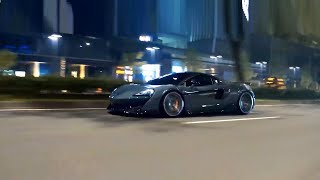 McLaren 600LT night ride  upgraded exhaust sound [upl. by Ynahteb]