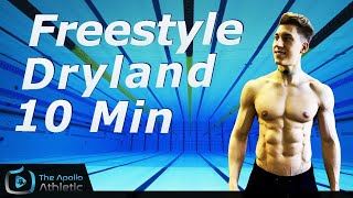 Dryland Workout For Freestyle Swimmers  No Equipment [upl. by Brianne]