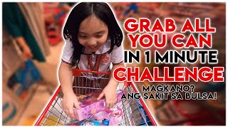 VLOG 061 GRAB ALL YOU CAN IN 1 MINUTE CHALLENGE KAY TYRONIA FOWLER  TONI FOWLER  ROB MOYA [upl. by Eibbob569]