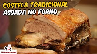 Como Fazer Costela Tradicional Assada no Forno  Tv Churrasco [upl. by Shiekh]