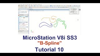 Microstation B Spline TUTORIAL 10 [upl. by Annavaig]