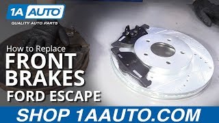 How to Replace Front Brakes 0512 Ford Escape [upl. by Mary]