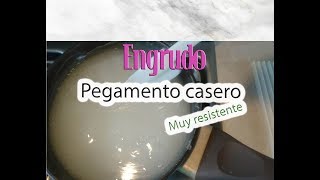 Pegamento casero BARATO Engrudo resistente [upl. by Enyrat]