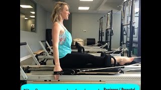 Pilates Reformer Workout Beginner Friendly [upl. by Annoved]