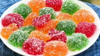 Jujubes recipe  homemade gummy candies recipe  gum drops recipe [upl. by Ku]