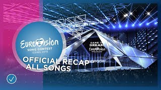 OFFICIAL RECAP All 41 songs of the 2019 Eurovision Song Contest [upl. by Sydalg]