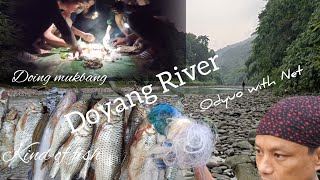 Fishing at DOYANG RIVERhunting and doing Mukbang [upl. by Enilesor312]