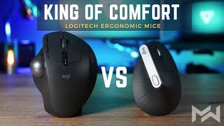 Still THE BEST Ergonomic Mouse Logitech MX Ergo vs MX Vertical  Comparison Review [upl. by Hnamik]