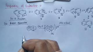 Lecture 12  Chemical properties of Quinoline Part02 [upl. by Oretna967]