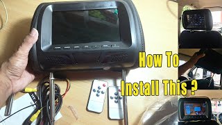 How to install car stereo display extension to headrest Monitor [upl. by Gschu]