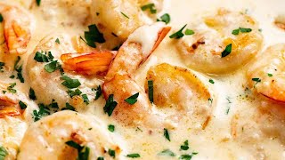 Creamy Garlic Prawns Shrimp [upl. by Nij]