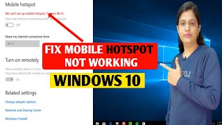 How to Fix Mobile Hotspot Not Working Windows 10  Hotspot Windows 10 Not Working Full Solution [upl. by Ykceb]