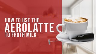 How To Use the AeroLatte To Froth Milk [upl. by Banyaz]