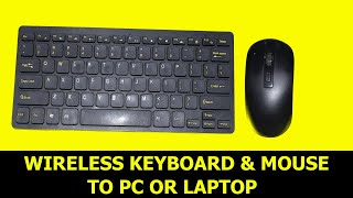 How to connect wireless keyboardmouse to your LAPTOP OR PCELECTRECA [upl. by Eniaj176]