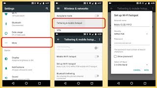 How to setup Android Tethering Mobile Hotspot WiFi Bluetooth [upl. by Ennayoj800]