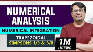 Numerical Integration  Trapezoidal Rule Simpsons 13 amp 38 Rule [upl. by Aisela]