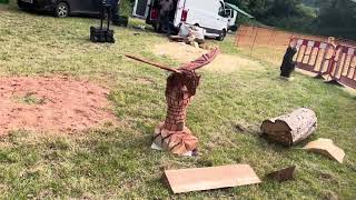 A fabulous range of wooden sculpture at Caerleon festival 2024 [upl. by Arrak]