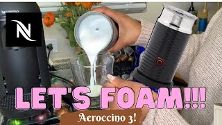 How To Foam Milk With Aeroccino 3 Make Coffee With Foam Tips amp Tricks  Easy Foamed Latte Recipe [upl. by Ennaid]