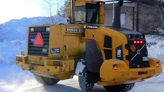 7Generations Volvo L70 wheel loaders in Snow clearing [upl. by Bobbe522]