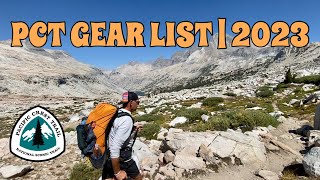 PCT GEAR LIST  2023 [upl. by Bethena]