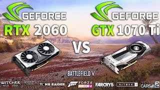 RTX 2060 vs GTX 1070 Ti Test in 8 Games [upl. by Egin]