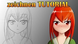 Anime zeichnen  TUTORIAL  DeutschGerman Wacom Cintiq 13HD [upl. by Ahsiemaj]