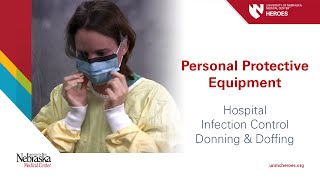 Hospital PPE  Infection Control Donning and Doffing [upl. by Allisirp684]