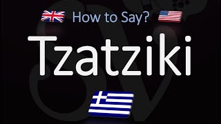 How to Pronounce Tzatziki Sauce CORRECTLY [upl. by Aderf]