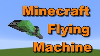 116 How To Make A Flying Machine In Minecraft  Minecraft Tutorials [upl. by Damahom536]