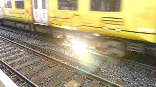 Merseyrail 507 009 making arcs at Birkdale station [upl. by Gracia]