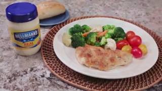 Parmesan Crusted Chicken Recipe  Hellmanns® [upl. by Ecinnahs]