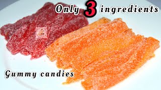 Gummy candy  Jujubes Recipe  Jello Candy  Chachis guide [upl. by Lubba]