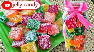 Jelly Candy  Gummy Candy Recipe  Jujubes Recipe  Jello [upl. by Attekal]