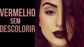 Descubra a Coloração do Cabelo Vermelho Sem Descolorir HairTutorial [upl. by Pelletier482]