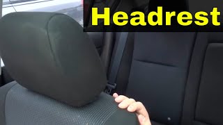 How To Remove A Car Seat HeadrestEasy Tutorial [upl. by Peoples]