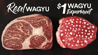 The 1 WAGYU STEAK Experiment  Guga Foods [upl. by Mairb652]