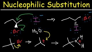 Nucleophilic Substitution Reactions  SN1 and SN2 Mechanism Organic Chemistry [upl. by Mcdougall]